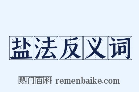盐法反义词是什么意思的图片